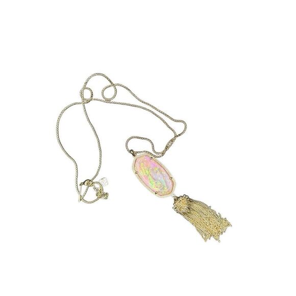 Kendra Scott Pink Opal Rayne Necklace - Picture 1 of 6